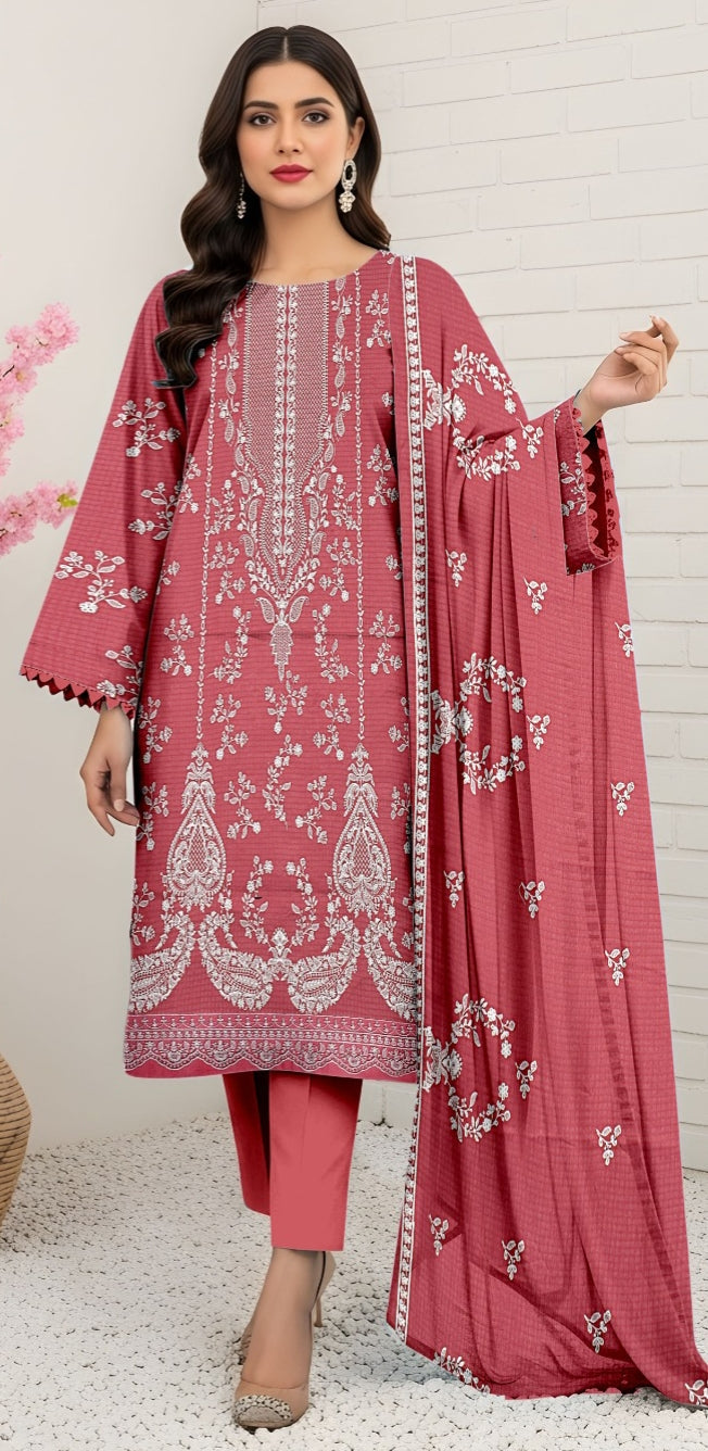 3 Piece - Embroidered Lawn Suit