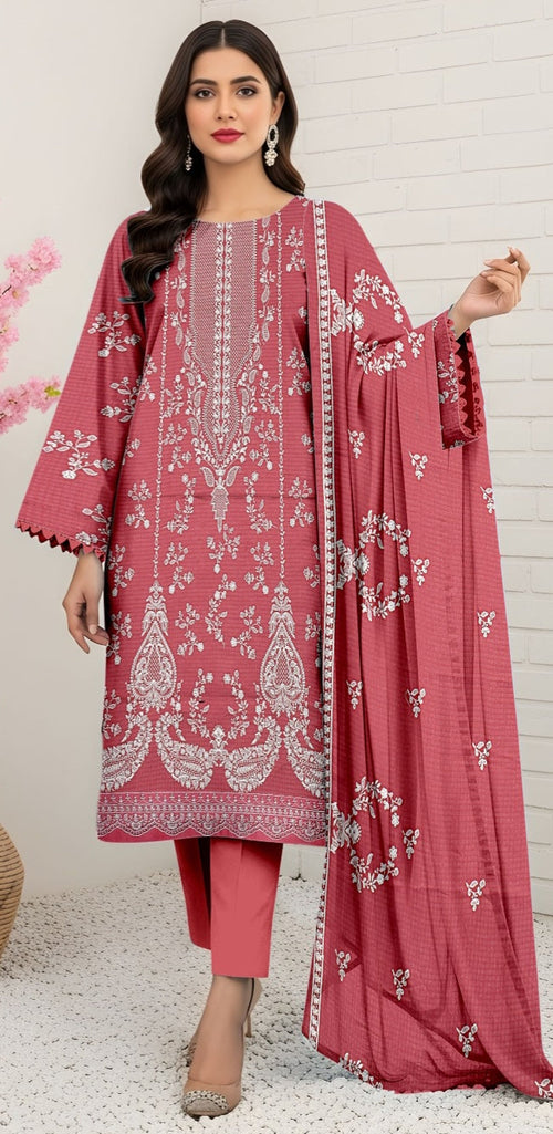 3 Piece - Embroidered Lawn Suit