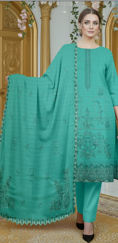 3 Piece - Embroidered Lawn Suit