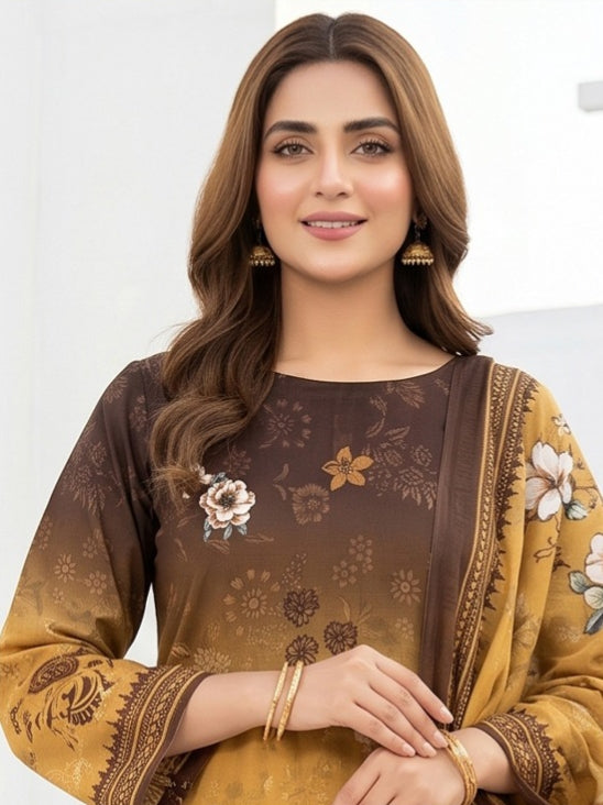 3 Piece - Printed Lawn Suit