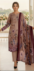 3 Piece - Printed Lawn Suit