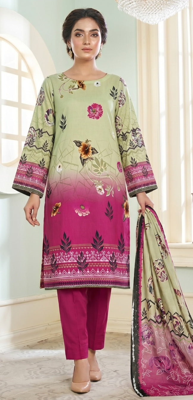 3 Piece - Printed Lawn Suit