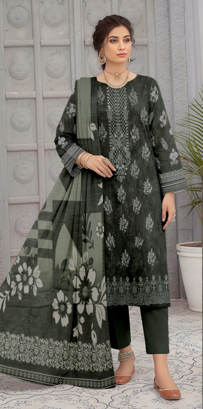 3 Piece - Printed Lawn Suit