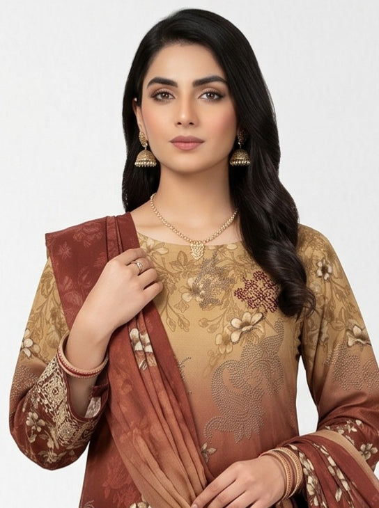 3 Piece - Printed Lawn Suit