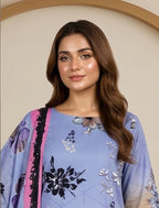 3 Piece - Printed Lawn Suit