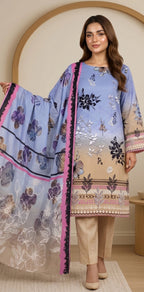 3 Piece - Printed Lawn Suit