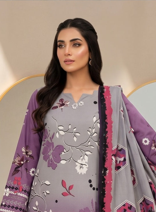 3 Piece - Printed Lawn Suit