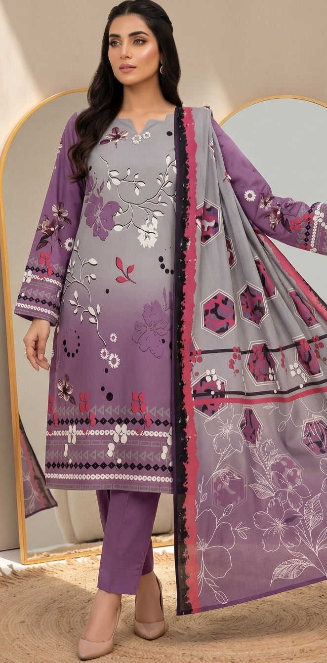 3 Piece - Printed Lawn Suit